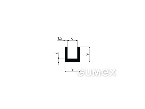 GUMOVÉ PROFILY TVARU "U" - EPDM